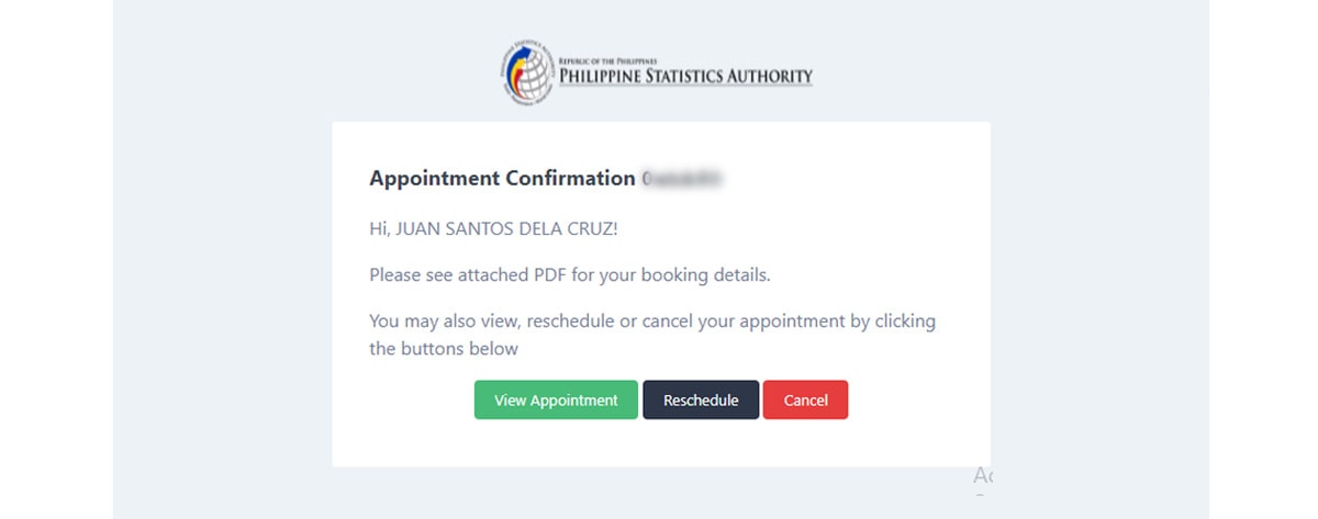 How to reschedule my online appointment at PSA